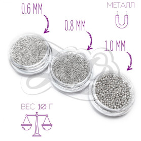METALLPERLEN SILBER 0.6 MM METALLPERLEN SILBER 0.6 MM